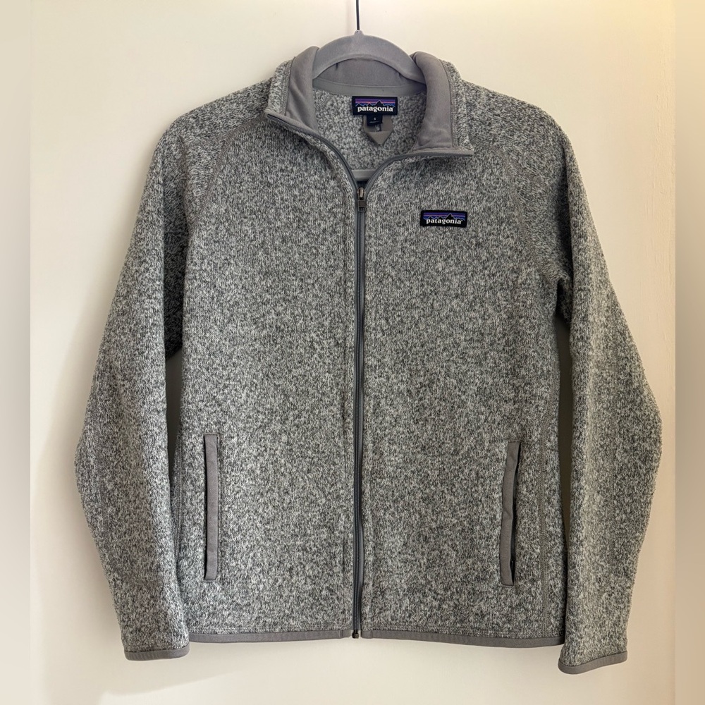 Patagonia Heathered Gray Fleece Jacket